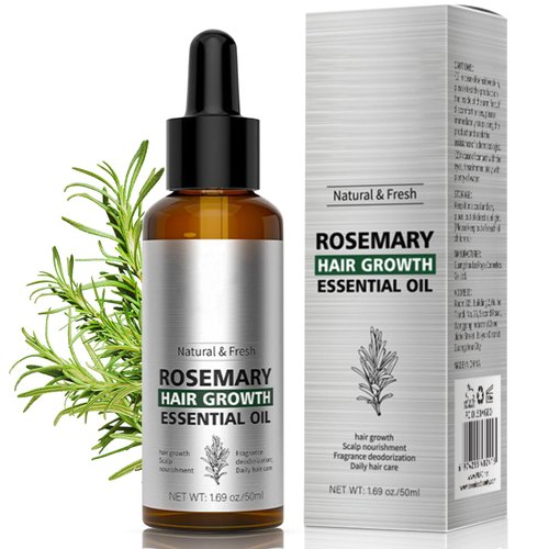 Rosemary Oil for Hair Growth, Hair Growth Serum, Rosemary Essential Oil for Reducing Hair Loss, Nourishing Hair Oil For Dry Itchy Scalp, Hair Strengthening Oil For Men And Women 1.69Oz
