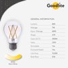 Goodlite G-83445 7W A19 Led Light Bulb, 60W Equivalent 850 Lumens E26 Base 3000K Warm White Dimmable Clear