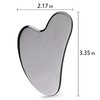Gua Sha Stainless Steel with Travel Pouch, Gua Sha Facial Tools, Gua Sha Shaping Tool, Metal Gua Sha, Steel Gua Sha Massage Tool, Jawline Sculptor, Scraping Tool for Face, Body
