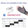 Arthritis Gloves Women Men,Strengthen Compression Gloves to Alleviate Carpal Tunnel,Rheumatoid,Tendonitis,Arthritis Pain Relief Gloves,Fingerless Gloves for Computer Typing and Daily Work - Small