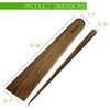 2 Pcs Walnut Wood Spatula, 9.8-inch Long | Multipurpose Cooking Tool for Flipping, Stirring, Salad Mixing, and Serving | Sharp Flat Edge, Ergonomic, Eco-Friendly, Durable