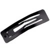 20 Pcs 3Inch Scrub Black Hair Clips Metal Rectangle Hair Clips No Slip Paint Hair Clips Hair Accessories for Girls