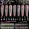 Multi Shapes 3D Glass AB Crystal Nail Art Rhinestones Kit with Flatback Round Bead Charm Gem Stone Jewelry Diamond with Pickup Pen + Tweezer for Manicure Craft Decoration by BELLEBOOST (Iridescent)