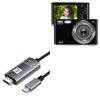 BoxWave Cable Compatible with Saneen Digital Camera 4K 44 MP - SmartDisplay Cable - USB Type-C to HDMI (6 ft), USB C/HDMI Cable - Jet Black