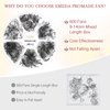 Premade Fans Eyelash Extensions 600 pcs Small Base Promade Loose Fans Stable C Curl 9-14mm Mix Lengths Short Stem Pre Made Volume Lashes with Reusable Silicone Pad by EMEDA (10D 0.07 C 9-14mm)