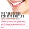 GoWoo 100% Natural Bamboo Toothbrush Soft - Organic Eco Friendly Toothbrushes with Soft Nylon Bristles, BPA-Free, Biodegradable, Dental Care Set (Pack of 4, Adult, Beige)