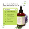 Hair Growth Oil | Potent Formulated with Rosemary, Peppermint, Hibiscus, Chebe, Fenugreek | Hair Regrowth Serum | Hair Moisturizer | Herbal Hair Growth Oil