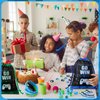 Talltalk 60 Pcs Video Game Party Favors Gamer Party Supplies Game Drawstring Bags Button Pins Wristbands Stickers Stampers Party Prize Set for Boys Girls Video Game Birthday Party Decor Supplies