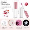 KPX 30 Pcs lip Gloss Tube Containers Bulk Wand 10ml Empty Clear Pink Lip Oil Tubes Refillable Lip Balm Bottles with Rubber Insert for DIY Makeup Such as Lip Samples, Homemade Lip Balm(Pink)