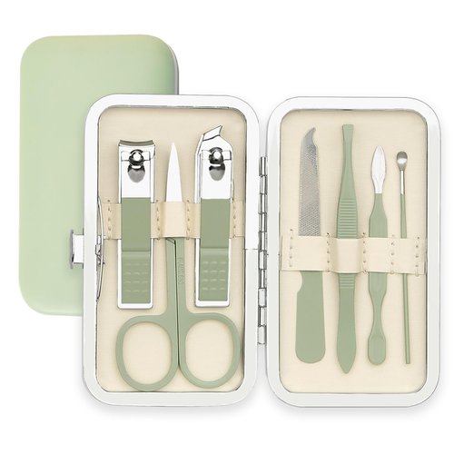 Manicure Set, Nail Clipper Kit, Nail Clipper Set, Nail Care Kit,8 In 1 Professional Manicure Kit Grooming Kit, Stainless Steel Facial Pedicure Care Tool, Easter Basket Stuffers for Men Teens