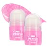 Expressions 2pc Pink Sparkles Roll-On Glitter Set - Strawberry Scented Roll On Body Glitter & Face Glitter, Smooth Rollerball Tip Glitter Stick Face & Body Makeup for Shimmer & Shine