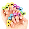 JOVITEC 48 Pcs Eye Finger Puppets Toys Set Eyeball Rings Eye on Rings for Kids Googly Wiggly Eyeball Finger Puppet Party Favors for Boys Girls Classroom Prize Exchange, 5 Colors
