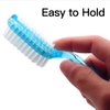 Handle Grip Fingernail Brush Two Sided Nail Brush Foot Scrub Brush Soft Stiff Bristles Hand Cleaning Brushes Nails Toes Scrubber for Men Women Kids,4 PCS