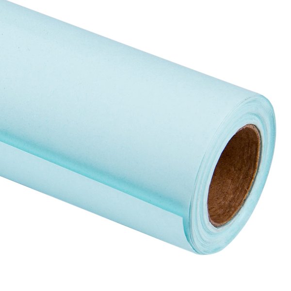 RUSPEPA Kraft Paper Roll - 17.5 inches x 32.8 feet - Recyclable Paper Perfect for Wrapping, Craft, Packing, Floor Covering, Dunnage, Parcel, Table Runner, Light Blue