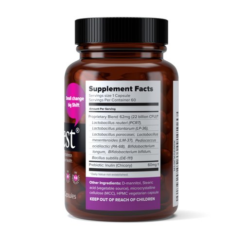 BiotiQuest Sugar Shift Probiotics, 22 Billion CFU, Non-GMO and Gluten Free, 60 Capsules