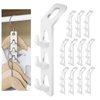 Cascading Clothes Hanger Hooks,Hanger Extender Clips,for Space Saving Multi-Function Cascading Connection Hooks,Cabinet Clothes Connection Folding Storage Clothes Rack Hanger(12pcs)