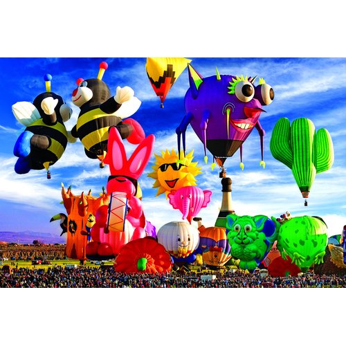 Balloons Galore 1000 Piece Puzzle - Funky Shapes
