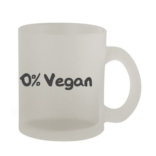 Knick Knack Gifts 0% Vegan - 10oz Frosted Coffee Mug Cup, Frosted