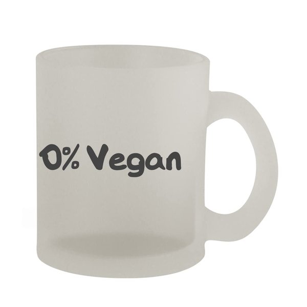 Knick Knack Gifts 0% Vegan - 10oz Frosted Coffee Mug Cup, Frosted