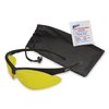 Mack's Shooters High Clarity Safety Glasses, Black Frame/Yellow Lens