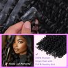 IDN BEAUTY Seamless Clip In Hair Extensions Human Hair, Kinky Curly 18 Inch 110g 7pcs Natural Black Seamless Curly Clip Ins Remy Human Hair Seamless Clip Ins For Black Women PU Weft Invisible Edge