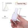 Agidea Empty Gel Nail Polish Bottles, Empty Nail Polish Bottles 15ML, Opaque Round Glass Refillable Fingernail Polish Bottles UV Safe with Mixing Balls & Funnels, Pack of 6 (Matte White)
