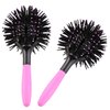 INVODA 3D Round Hair Brushes for Women Blow Drying Detangling Hairbrush 360 Degree Styling Hair Brush for Thick Curly Hair Circle Hair Comb for Wet and Dry Hair (2 PCS)