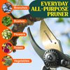 Haus & Garten PrecisionPRO 8" Titanium Pruning Shears - Heavy Duty Professional Bypass Pruner - Use As Rose Clippers, Premium Gardening Secateurs, Garden Scissors, Handheld Yard, Tree, & Plant Tool