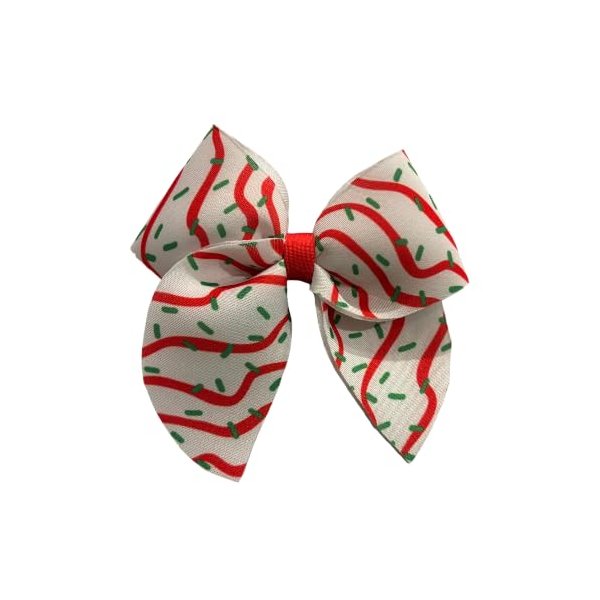 Tree Cake Hair Bow, Bow, Winter Hair Bow, Christmas, Holiday, Neoprene