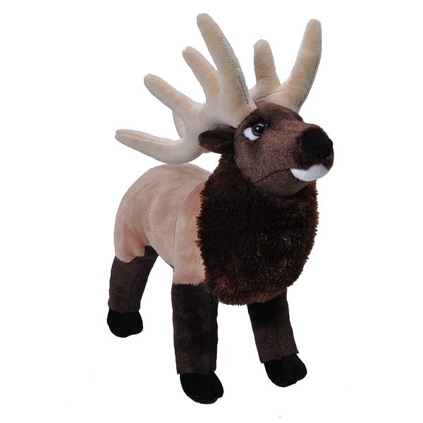 Wild Republic Elk Plush, Stuffed Animal, Plush Toy, Gifts for Kids, Cuddlekins 12 Inches,Multi