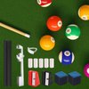 Vefungyan 38pcs Pool Cue Repair Kit: 2 Pool Cue Tip Clamp 20 Billiard Cue Tips 4 Shaper 5 Chalk Cubes 5 Pool Cue Repairers 2 Planers