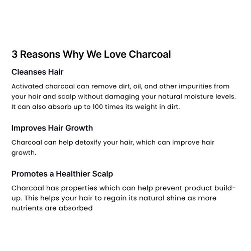 Plantmade Shampoo Bar, Detox and Deep Cleansing, Renew & Boost Hair Growth, Plant Based Natural Ingredients, (Charcoal Rain, 2.9 oz)