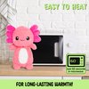 Axolotl Microwavable Unscented Heating Pad for Women and Kids- Cute Soft Cozy Pillow Plush Heatable Warm Stuffed Animals - Kawaii Hot and Cold Plushie Food Toy - Axolotl Gifts for Girls and Boys