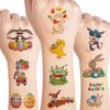 UVUXO Easter Temporary Tattoos for kids - 10 Sheets Easter egg and Rabbit Chick Temporary for Girls Boys Easter Birthday Party Supplies Gifts for Kids