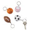 Mini Foam Squeeze Sports Ball with Keychain, 24 Counts Mixed Mini Soccer, Basketball, Football, Baseball, Kids Party Favors by MOMOONNON
