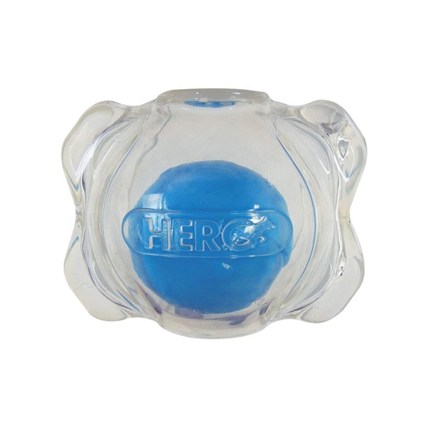Hero | Squeakables Amazing Ball | Squeaking Dog Toys | Puppy Toys | Treat Dispensing Pet Toys | Medium (Blue)