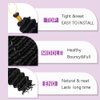 Deep Wave Crochet Hair 24 Inch 2 Packs Ocean Wave Curly Crochet Hair For Black Women Deep Wave Braiding Hair Extensions For For Boho Box Braids (1B, 24inch, 2pack)