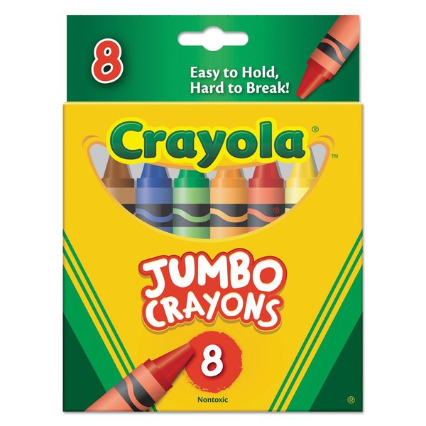 Crayola 52-0389 Jumbo Crayons Assortment 8 Pack