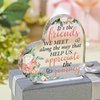 Gift for Friend Friendship Gifts for Women Friend Friendship Birthday Gifts for Women Cheer up Gift Acrylic Heart Keepsake and Paperweight for Home Office Table Shelf (Journey)