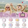 MEGNUT Kids Camera Unicorn Toys for Girls Boys Age 3-8 Toddler Digital Selfie Camera Video Camcorder Christmas Birthday Gifts for Children 1080P 48MP 2.0inch Screen with 32GB SD Card Pink
