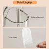 Toothbrush Holder Wall Mounted,Eco-Friendly Mighty Toothbrush Holder for Bathroom No Drilling 2Pack (2, Transparent Color)