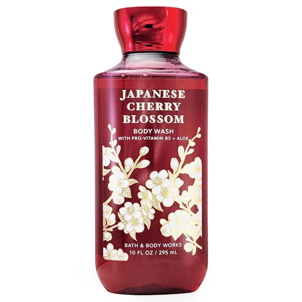 Japanes Cherry Blossom Body Wash with Pro-Vitamin B5 and Aloe - 10 FL OZ / 295 mL for bath and body work