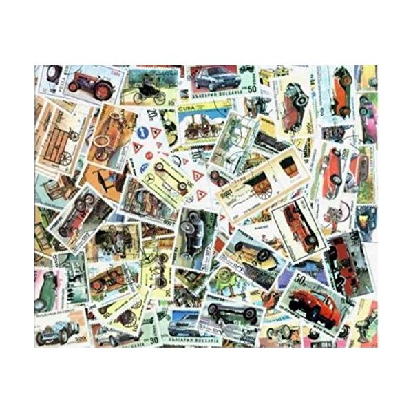 Automobiles & Motor Vehicle Stamp Collection - 200 Different Stamps