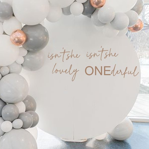 Vgaruint Isn't She Lovely Isn't she Wonderful Wall Decal - First Birthday Party Theme Birthday Decorations Decor Girl,Girls Quote Decal, Girls Room Decal (Isn't she Decal)