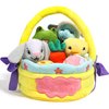 JOYIN 8 Pcs Easter Plush Basket Playset Stuffed, Cute Style First Basket Stuffers, for Baby Kids Easter Gifts, Easter Party Favors, Basket Stuffers Fillers, Easter Decor