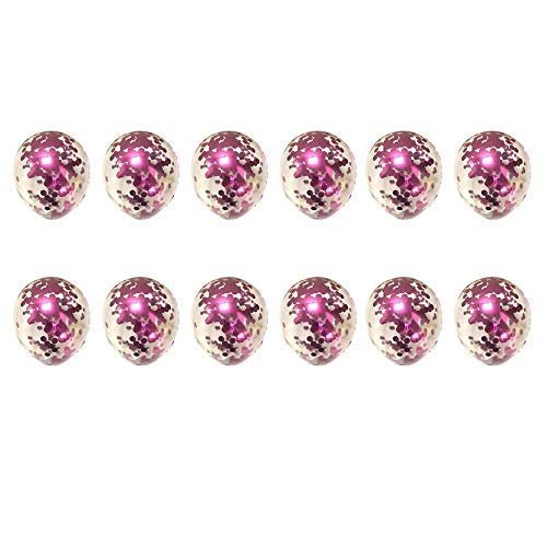 40PCS Pink Gradient Balloons 12 inch Confetti Balloons & Latex Balloons for Wedding Baby Shower Birthday Carnival Party Decoration Supplies