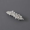 2PCS Rhinestone Hair Clips Crystal French Barrette Silver Hair Clips Vintage Bridal Wedding Pearl French Hair Pins Hair Accessories for Women Girls Bride Bridesmaid