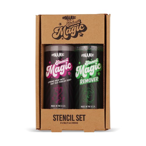 Dynamic Color Co - Stencil Magic Tattoo Stencil Application Solution and Tattoo Stencil Remover, (8 oz Bottle Set)