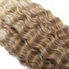 Ocean Wave Crochet Hair 30 Inch 3 Packs Deep Wave Braiding Hair Deep Curly Twist Crochet Hair For Black Women Synthetic Wavy Braiding Hair Extensions(AC-30Inch,Blond/Beige)