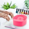 AUEAR, Manicure Bowl Soak Tray Nail Art Polishing Remover Treatment SPA Tool (Pink, 2-Pack)